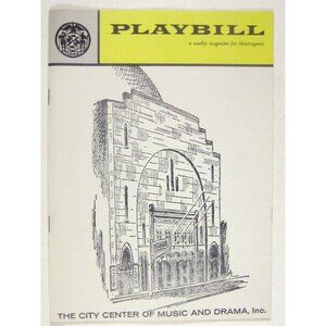 New York City Ballet Playbill April 1961 Swan Lake Violette Verdy Tschaikovsky